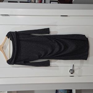 Le Chateau Dress - Winter Thick - Gray - long sleeve - Large